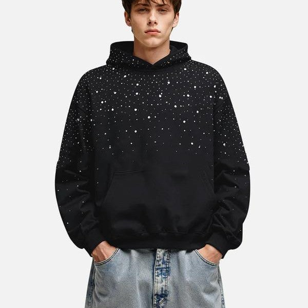 Rhinestone Vintage Hoodie
