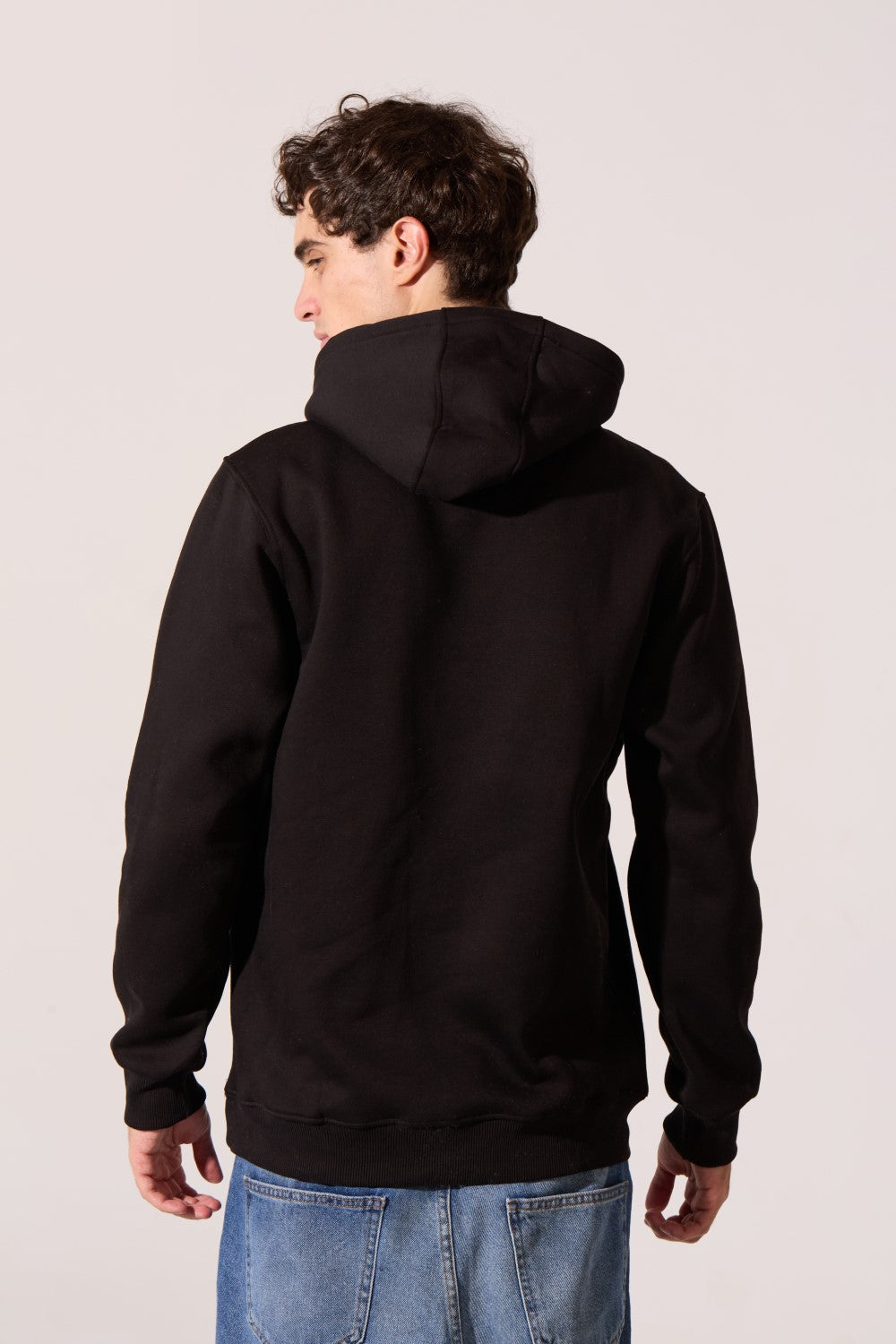 Tomato Plain Slim Fit Men Hoodie