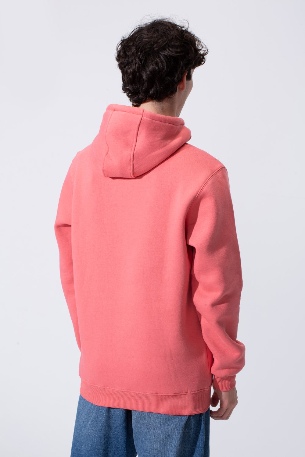 Plain Slim Fit Men's Pullover Hoodie