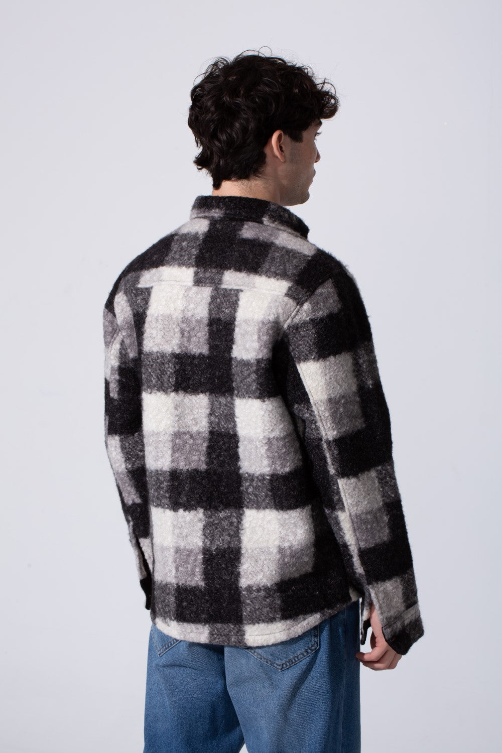 Winter Wool Slim Fit Long Sleeve Men Shirt
