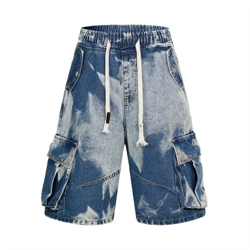 Tie Dye Streetwear Loose Fit Oversized Cotton Blend Shirt