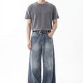 Lightning Wash Wide-Leg Denim