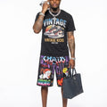 Graffiti Print Shorts