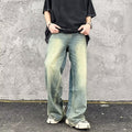Vintage Wash Straight Jeans