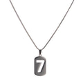 Lucky 7 Steel Pendant Necklace