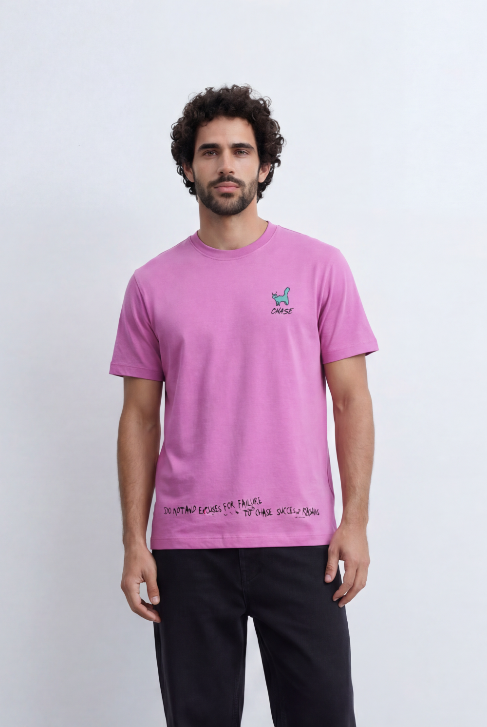 Men’s Chase Graphic Tee Front And Back Print Relaxed Fit