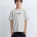 Boy's Oversized Graphic T-Shirt It’s Time Front Print