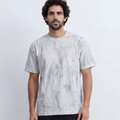 Men’s Textured Wash T-Shirt Tonal Embroidery Detail