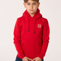 Tomato Plain Slim Fit Boy's Hoodie