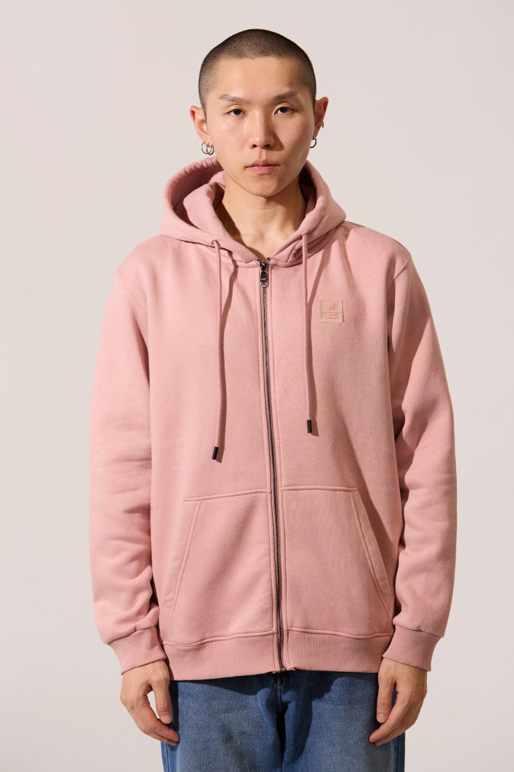 Men’s Full Zip Hoodie Draw Cord Hood
