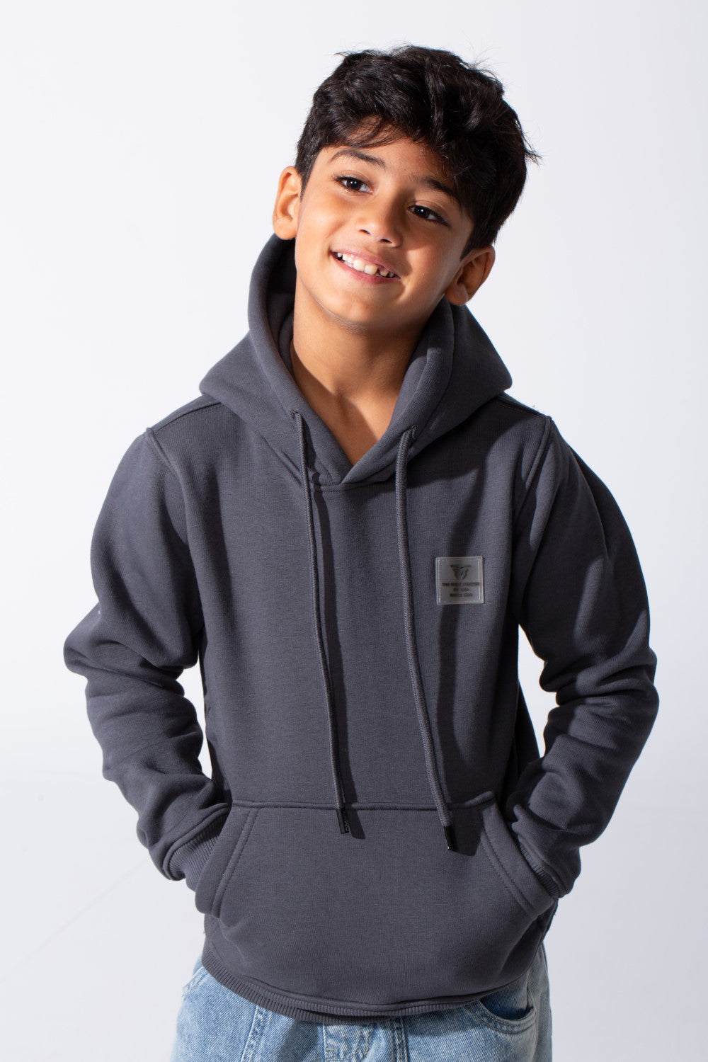 Boys' Slim Fit Hoodie with Front Pocket