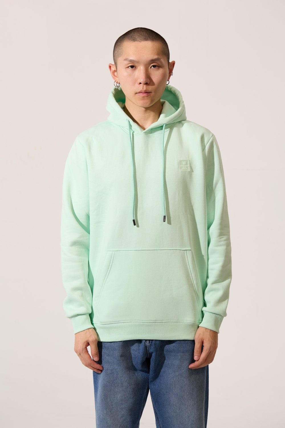 Slim Fit Plain Men Hoodie