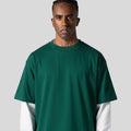 Men’s Tee Two Layer Sleeve Full Back Graphic Print T-Shirt