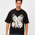 Men’s T-Shirt Oversized Bold Front Lighter Print