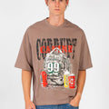 Men’s Boxy Fit T-Shirt Corrupt Bold Front Print