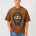 Men’s T-Shirt Oversized Bold Front Balaclava Artwork