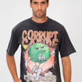Men’s Vintage Graphic T-Shirt Washed Look Faded