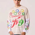 Men’s Layered Graphic T-Shirt Front Back Artwork