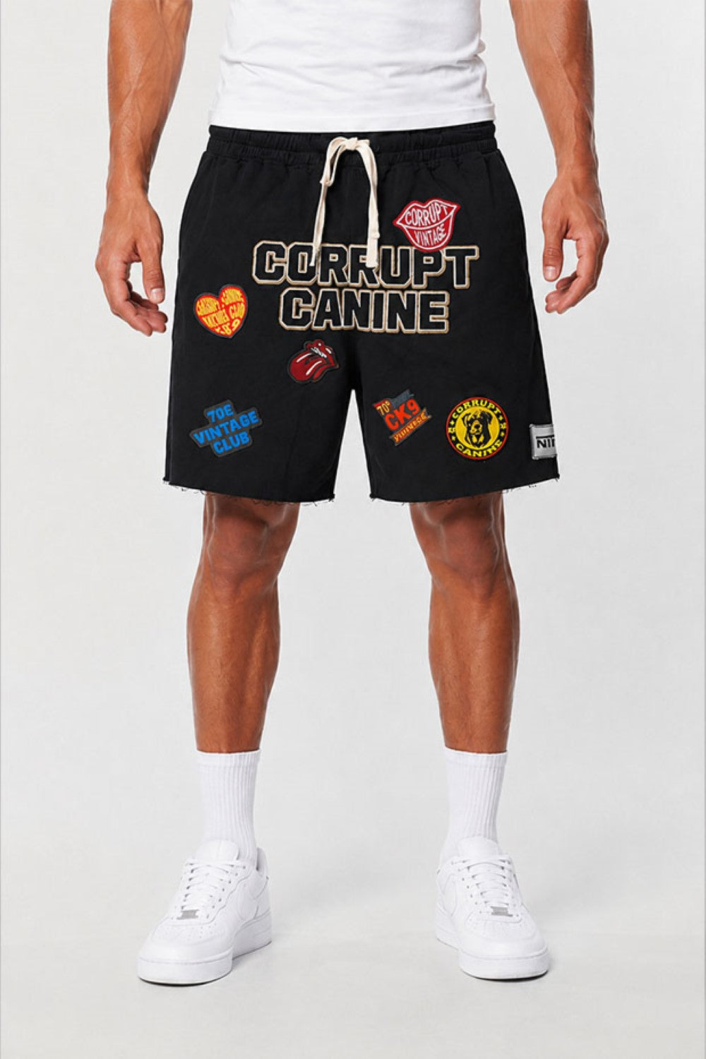 Men’s Graphic Melton Sweat Shorts