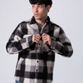 Winter Wool Slim Fit Long Sleeve Men Shirt