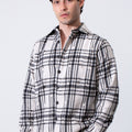 Regular Fit Plaid Padded Men Shirt