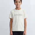 Boy's Graphic T-Shirt Bold Game Over Front Print