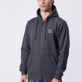 Fleece Men Zip Hoodie Slim Fit