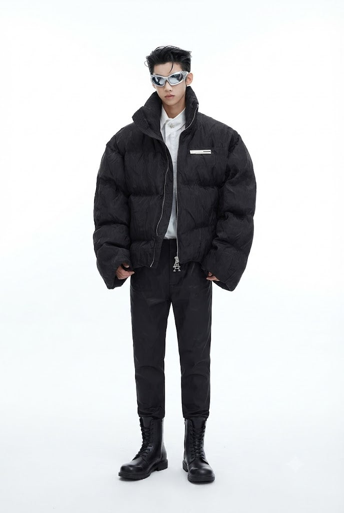 Pleated Puffer Jacket