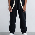 Boy's Jogger Sweatpants Contrast Panel Details