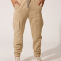 Men’s Utility Cargo Flap Pockets Fleece Sweatpants