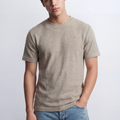 Men’s Micro Knit Surface Detail Versatile Slim Fit T-Shirt