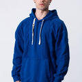 Fleece Exposed Stitch Oversized Men Hoodie
