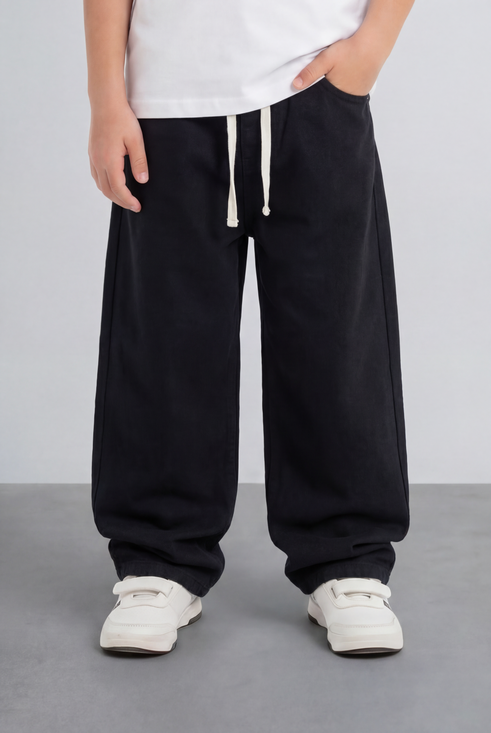 Boy's Relaxed Jogger Jeans Pants Washed Fabric