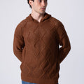 Slim Fit Transparent Men Hood Sweater
