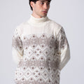Winter Fair Isle High Neck Men Sweater