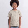 Boy's All Over Embroidery T-Shirt Everyday Style