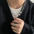 Novien Opal Titanium Steel Necklace