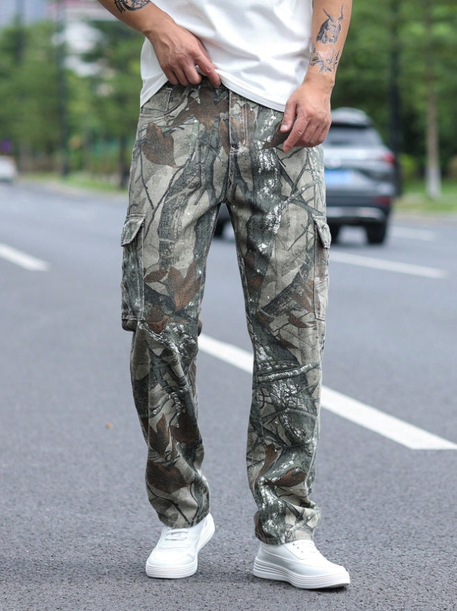 Stretchy Loose Straight Pants Comfortable Casual Fit