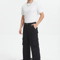 Loose Pleated Cargo Pants