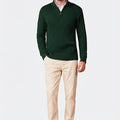 Quarter Zip Knit Sweater