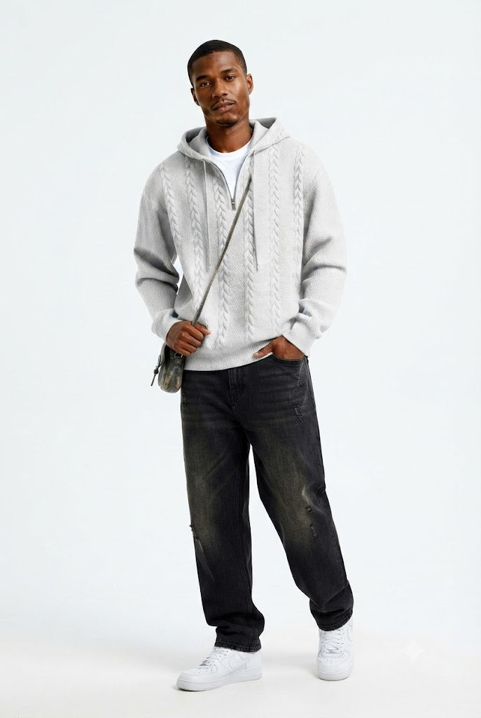 Half-Zip Hooded Sweatshirt