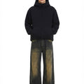 Mud Dyed Vintage Jeans Retro Street Fashion