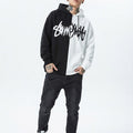 Novien Colorblock Graffiti Streetwear Hoodie