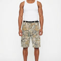 Distressed Camouflage Shorts