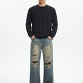 Two Tone Ripped Jeans
