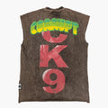 Men’s Vintage Acid Wash Graphic Sleeveless T-Shirt