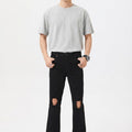 Ripped Black Denim