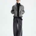 Mid Waist Wide Leg Denim Pants