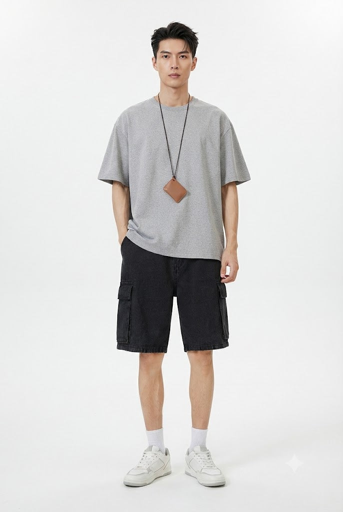 Cargo Denim Shorts