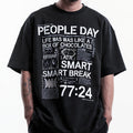 Letter Print Oversized Tee